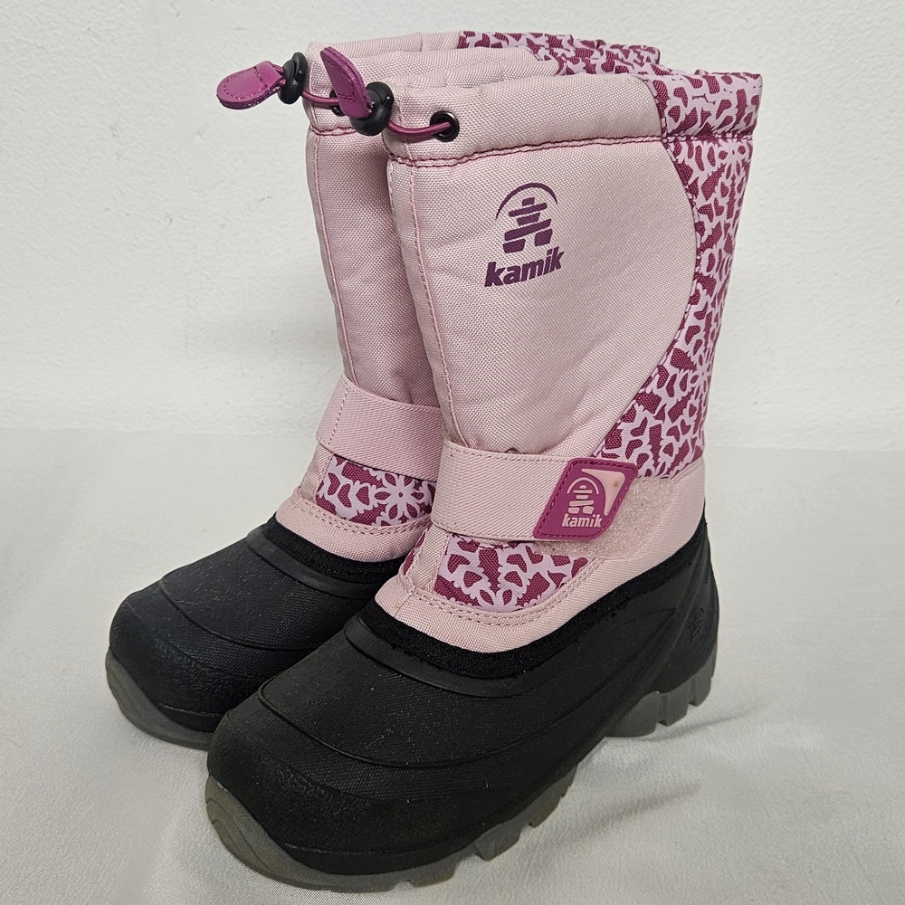 Kamik Pink and Black Winter Boots